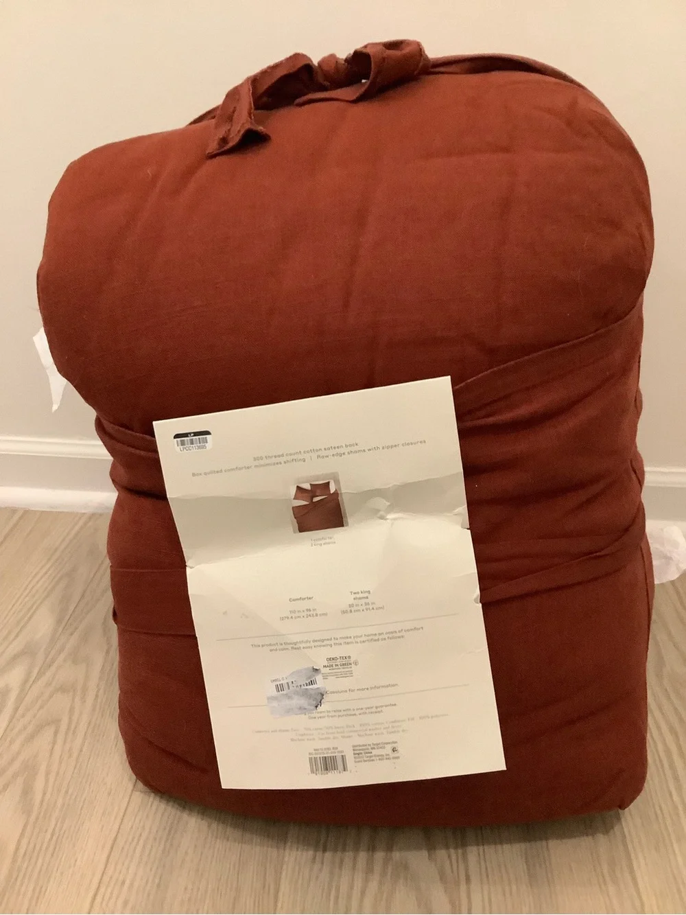 NWT casaluna king heavyweight linen comforter set
